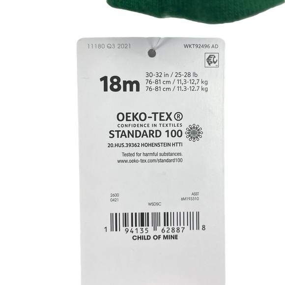 NWT Carter’s Child of Mine Christmas Santa One Piece Pajamas - Picture 7 of 9